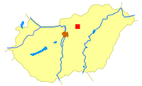 Lage von Gyöngyöspata in Ungarn