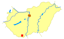 Lage von Máriagyüd in Ungarn