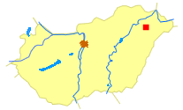 Lage von Nyíregyháza in Ungarn