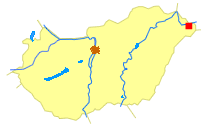 Lage von Túristvándi in Ungarn