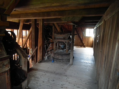 Wassermühle in Turistvándi; Interieur